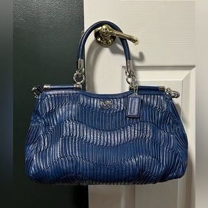 Coach Madison Carrie Gathered Leather Satchel